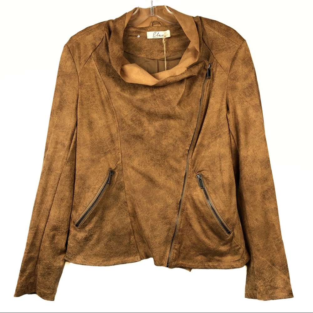 Elan Vegan Leather light weight jacket